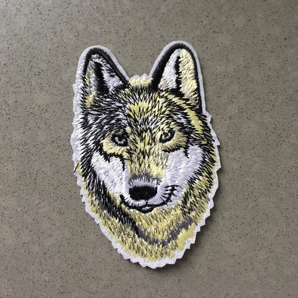 NWOT Wolf Iron On Patch